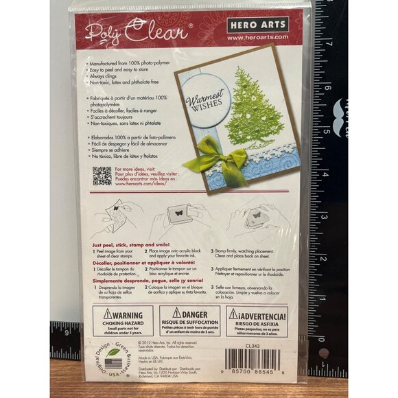 Hero Arts Poly Clear Christmas Stamp Set CL343 - Picture 2 of 2